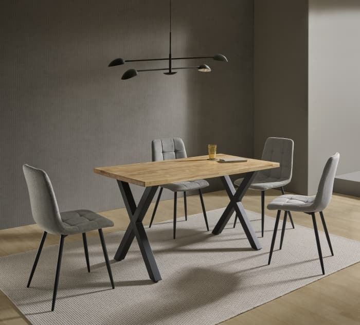 Mesa Edurne Madera Maciza Fija - Imagen 3