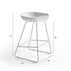 Taburete Kobi desmontado (pack de 2) - Imagen 1