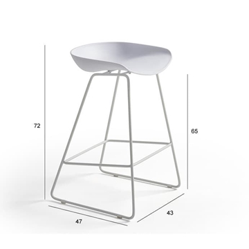 Taburete Kobi desmontado (pack de 2) - Imagen 1