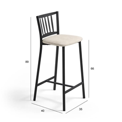 Taburete Petra medio - Imagen 1